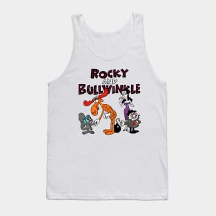 Funny Men Cartoons With Friends Tank Top